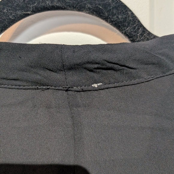 Unique Vintage black Gwen tie neck blouse retro 3x pinup 50s 60s - Picture 5 of 6